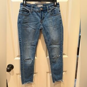 Free People Blue Distressed Jeans
